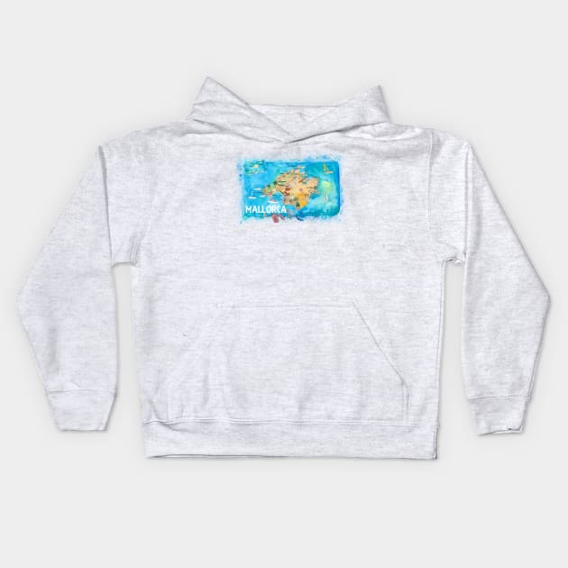 Mallorca Kids Hoodie by artshop77